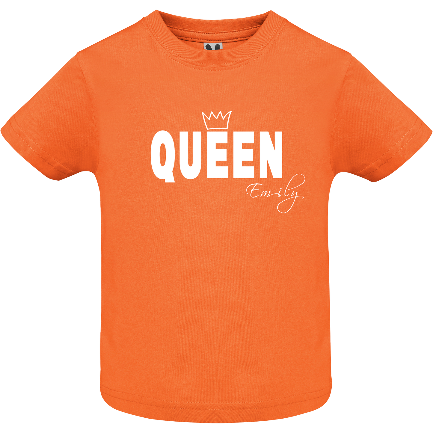 Gepersonaliseerd T-Shirt Queen Oranje