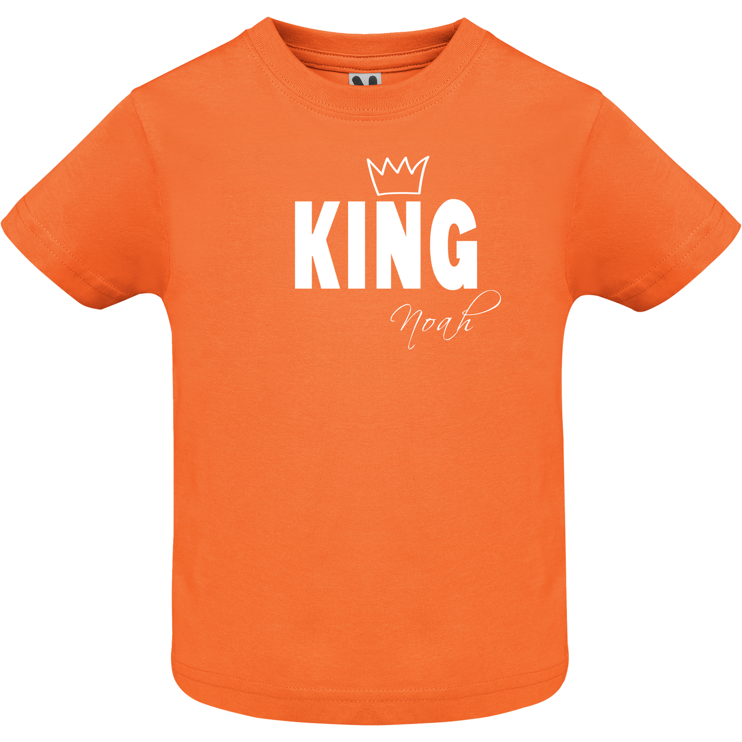 Gepersonaliseerd T-Shirt KING Oranje