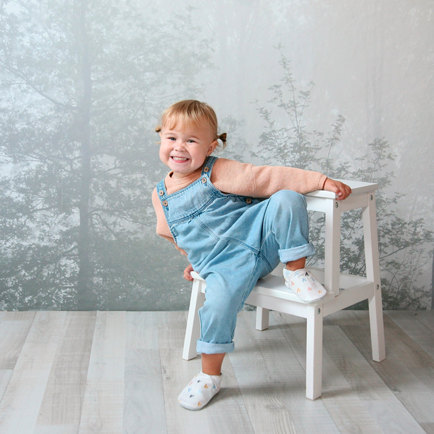 Babyslofjes boho hearts met hartjes print mood