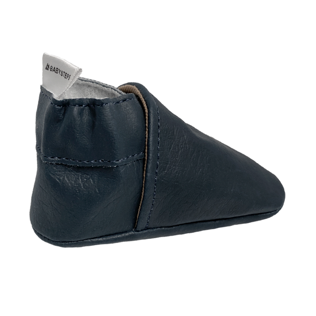 vegan babyslofjes patrol blue achterkant